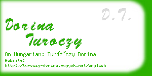 dorina turoczy business card